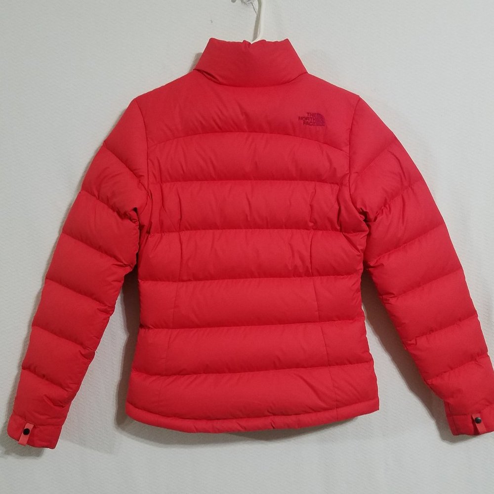 North Face Womens XS Pink Nuptse Puffer Jacket 700 Down Vintage Winter Coat Ski - Picture 10 of 10
